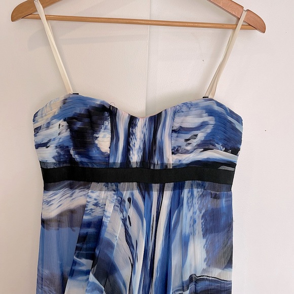 Strapless, blue floor length Prom Dress - Picture 3 of 4